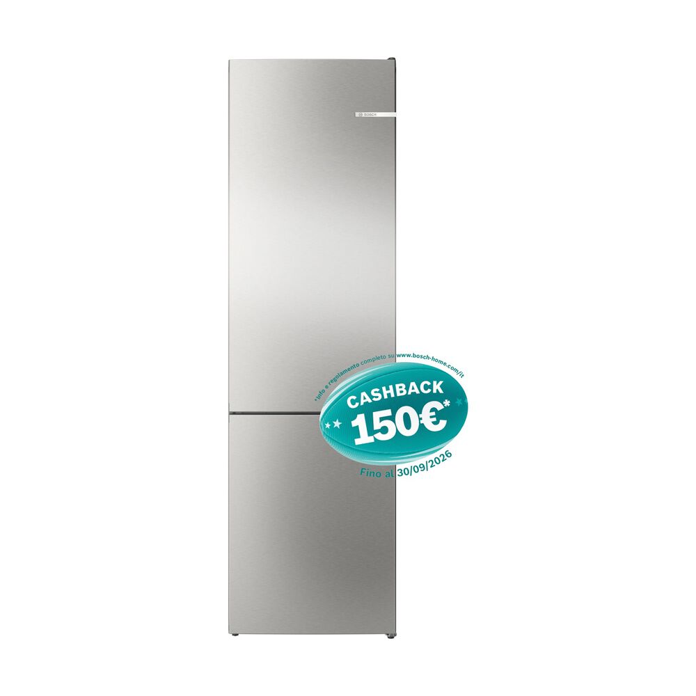FRIGORIFERO COMBINATO BOSCH KGN392I1F, Capacit&agrave; netta totale 363 l, Rumorosit&agrave;: 29 dB(A), 5 ripiani, Dimensioni: L 60 cm A 203 cm P 66,5 cm, BlackSteel antimpronta, Classe A - PRMG GRADING ROAN - 4.99%, image number 7