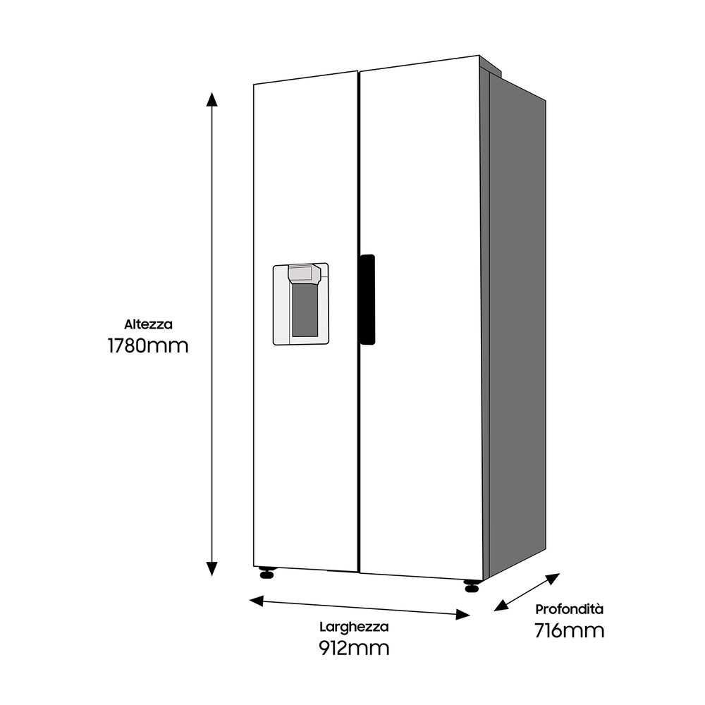 RS68A8821B1/EF frigorifero americano , image number 5