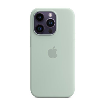 Custodia MagSafe in silicone per iPhone 14 Pro - Agave