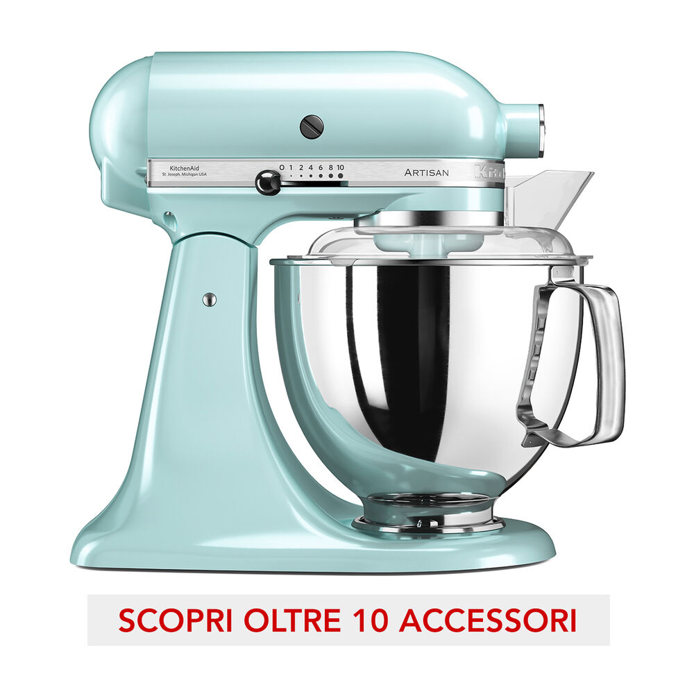  IMPASTATRICE PLANETARIA KITCHENAID 5KSM175PSEIC, capacità della ciotola 4,8 l, 300 W, Ghiaccio, image number 2