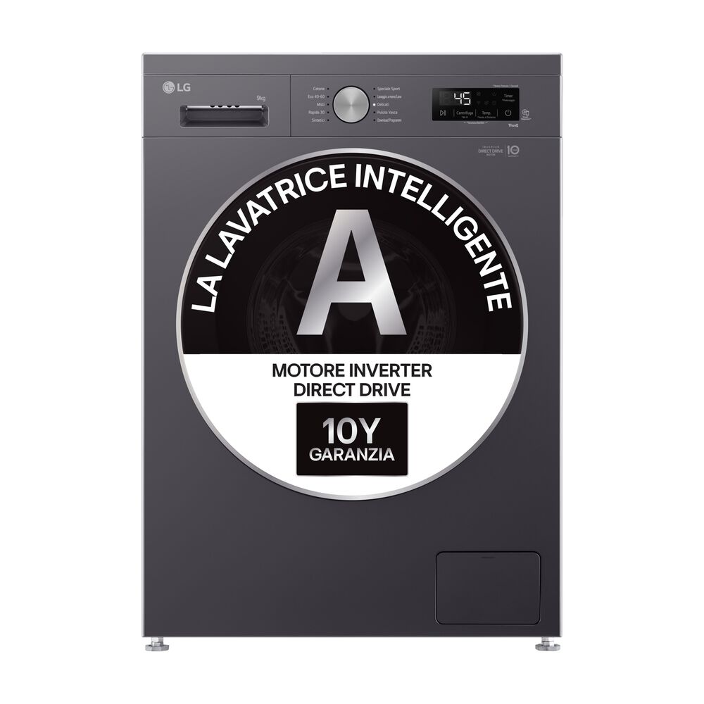 F4NX1009NMB Serie X1 LAVATRICE, Caricamento frontale, 9 kg, 10 programmi, Profondit&agrave; 55 cm, Giri 1400 rpm, Middle Black, livello rumorosit&agrave; centrifuga 75 dB(A), Classe A - PRMG GRADING ROBN - 10%, image number 1