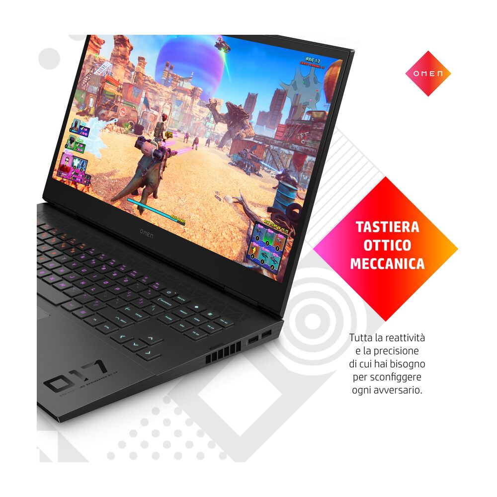 OMEN 17-CK1028NL, 17,3 pollici, processore Intel® Core™ i7, NVIDIA GeForce RTX 3070 Ti, 16 GB, SSD 1000 GB, Black, image number 5