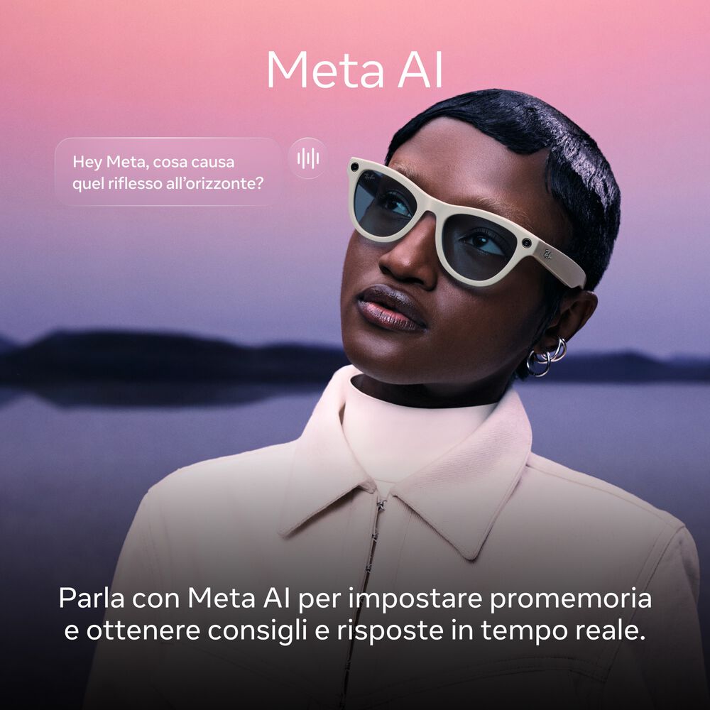 Ray-Ban | Meta Headliner (Gen 2)-Nero lucido, Lenti verde grafite Transitions&reg; - PRMG GRADING OOBN - 10%, image number 2