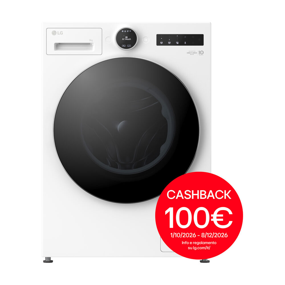 F4X9009TWCE Next AI DD LAVATRICE, Caricamento frontale, 9 kg, 24 programmi, Profondit&agrave; 56,5 cm, Giri 1400 rpm, Ivory White , livello rumorosit&agrave; centrifuga 72 dB(A), Classe A - PRMG GRADING ROBN - 10%, image number 1