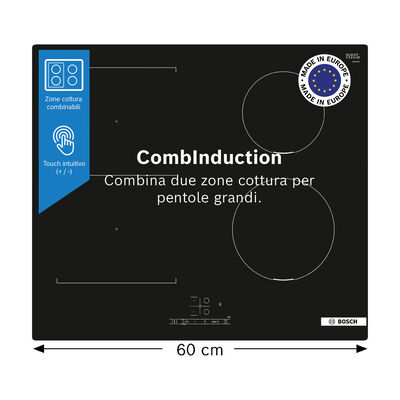  PIANO COTTURA BOSCH PVS611BB6E, zone cottura 4