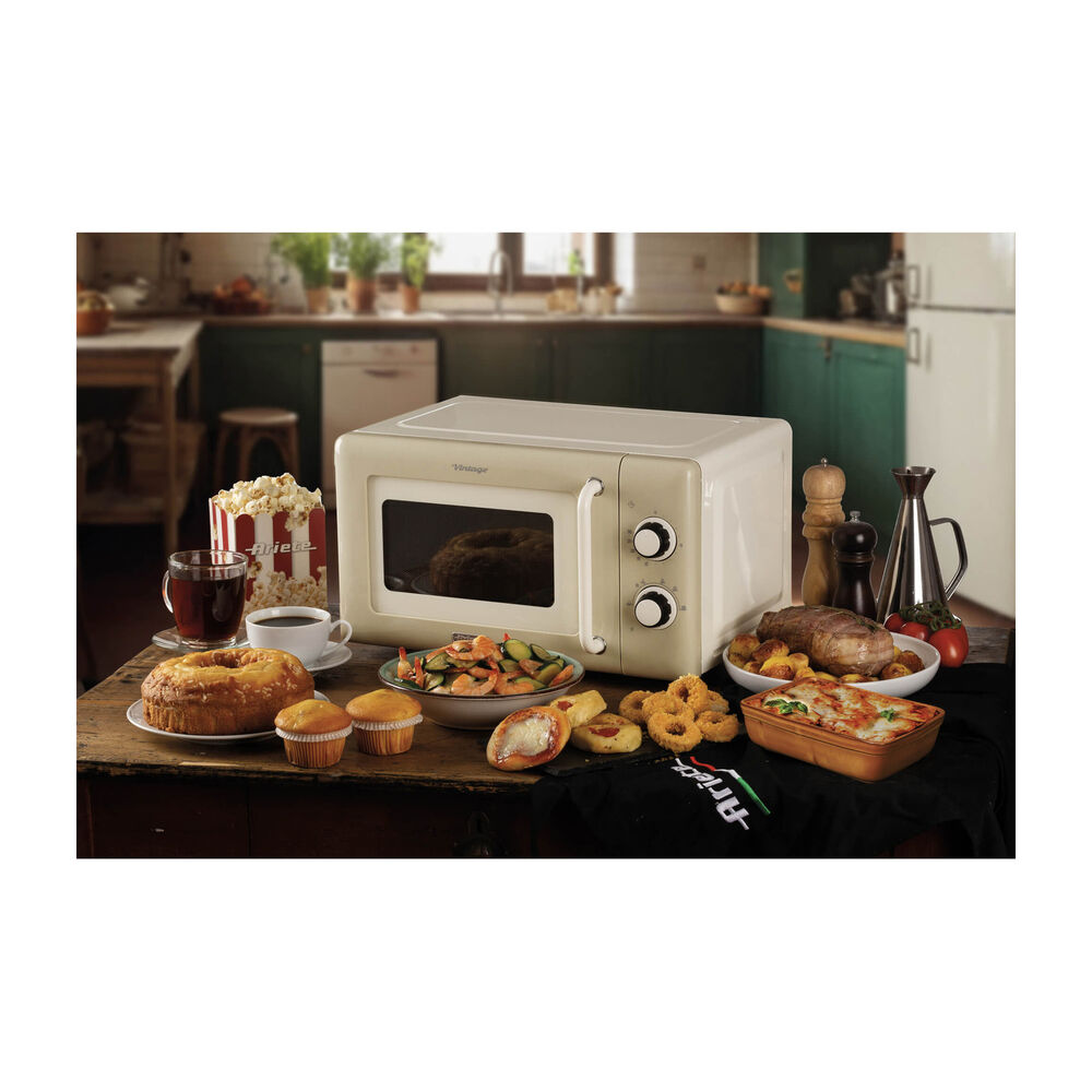 MICROONDE FORNO MW VINTAGE 20 LT, capacit&agrave; 20 l, potenza microonde max 800 W, 6 livelli di potenza, Beige  - PRMG GRADING ROAN - 5%, image number 2