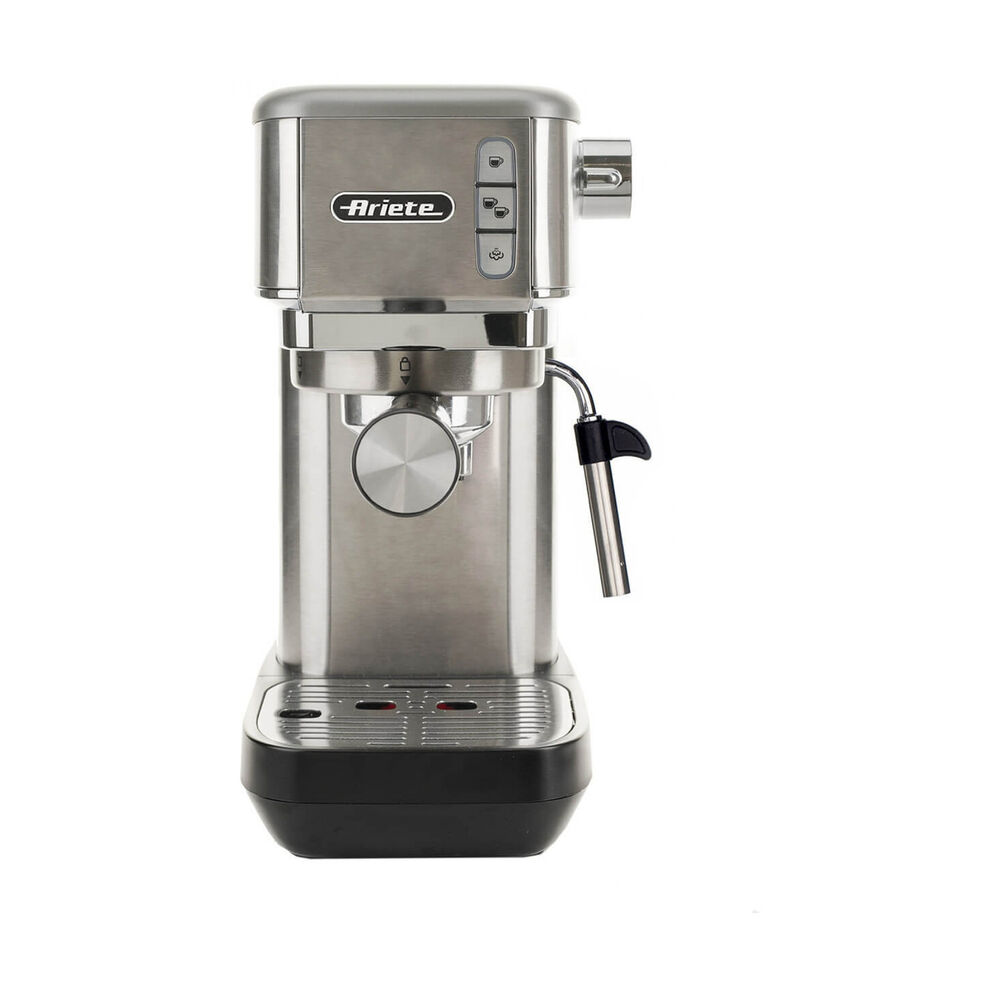 MACCHINA CAFF&Eacute; CAFFE ESPRESSO SLIM METAL, Compatibile con Macinato e Cialde, Pressione pompa 15 bar, Potenza 1300 W, Serbatoio acqua 1,1 l, Disattivazione automatica, METAL - PRMG GRADING OOBN - 10%, image number 0