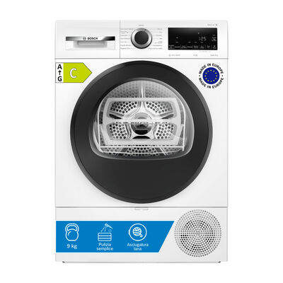 ASCIUGATRICE WQG243C0II A pompa di calore, 9 kg, profondit&agrave; 61,3 cm, 63 dB(A), Bianco, Classe C - PRMG GRADING ROBN - 10%