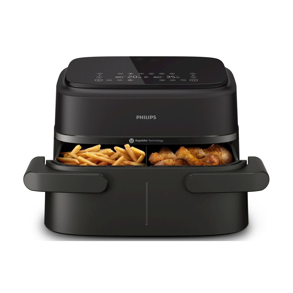 Airfryer Serie 1000 doppio cestello 7.1L NA150/00, image number 0