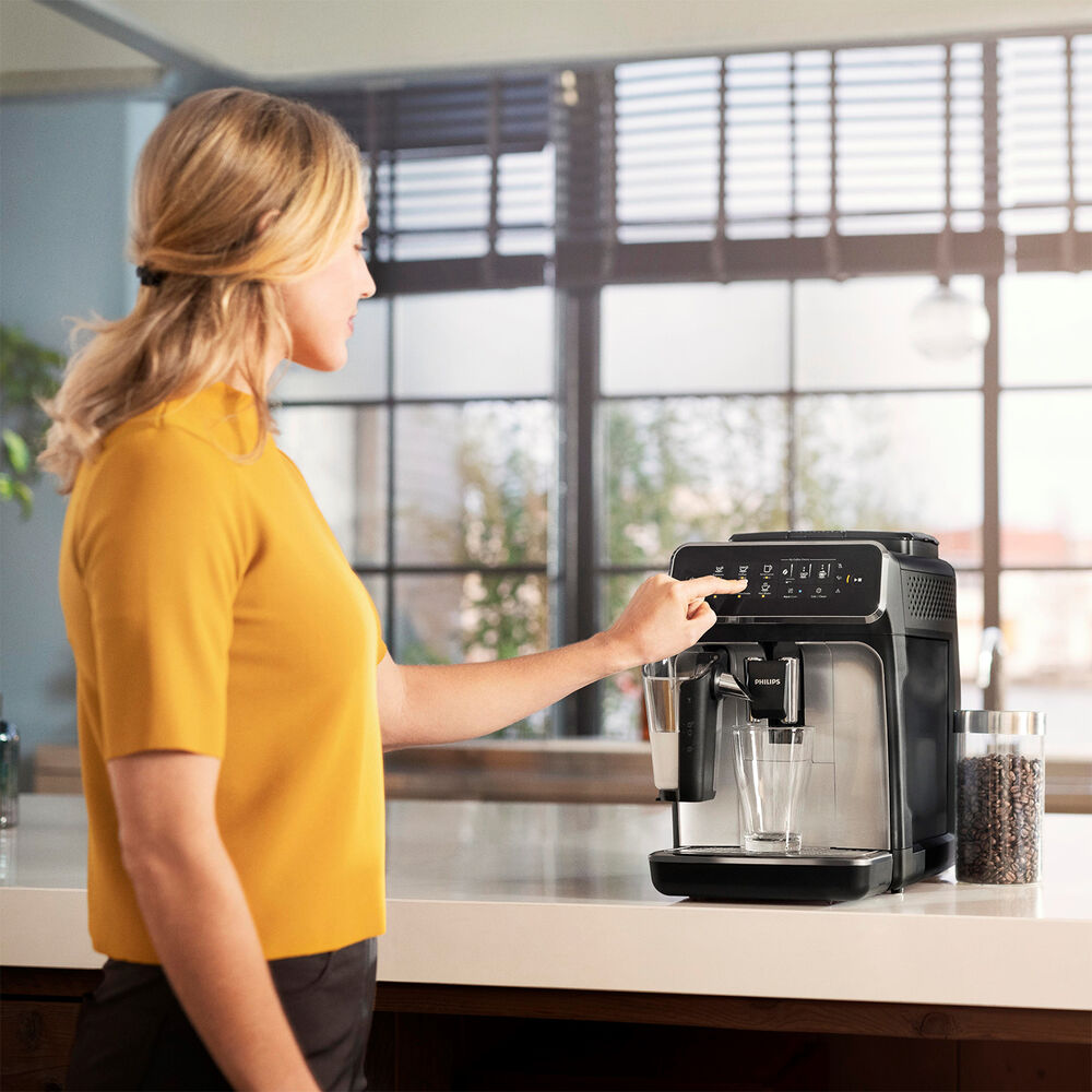 Series 3200 LatteGo EP3246/70 MACCHINA CAFFÉ AUTOMATICA, Nero, Argento, image number 15