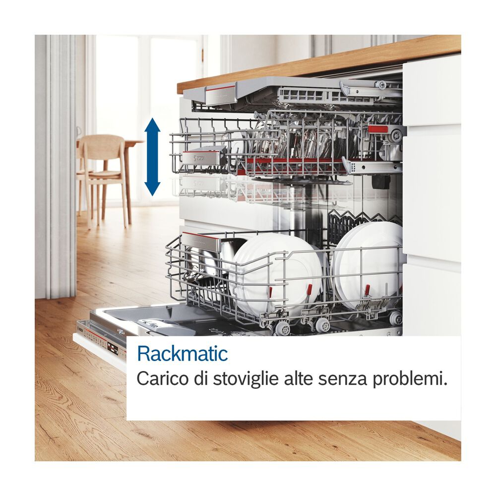 LAVASTOVIGLIE INCASSO Pannello frontale non in dotazione BOSCH SMV6ZCX10E, Programmi 6, Dimensioni: L 59,8 cm, A 81,5 cm, P 55 cm, Rumorosit&agrave; 40 dB(A), Consumo di acqua 9 l, Classe B - PRMG GRADING ROBN - 10%, image number 12