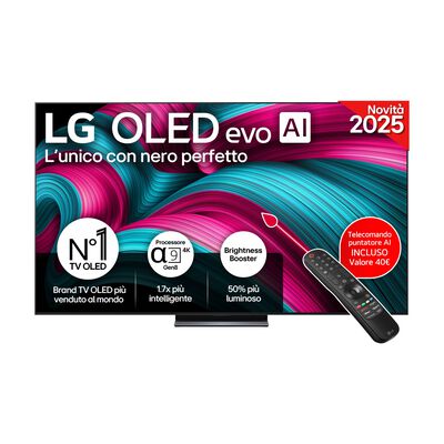 OLED evo C5 OLED83C54LA TV OLED, SMART TV, 83 ", OLED, Processore a9 Gen8 4K con AI, Charcoal Black , Classe F - PRMG GRADING OOCN - 14.99%