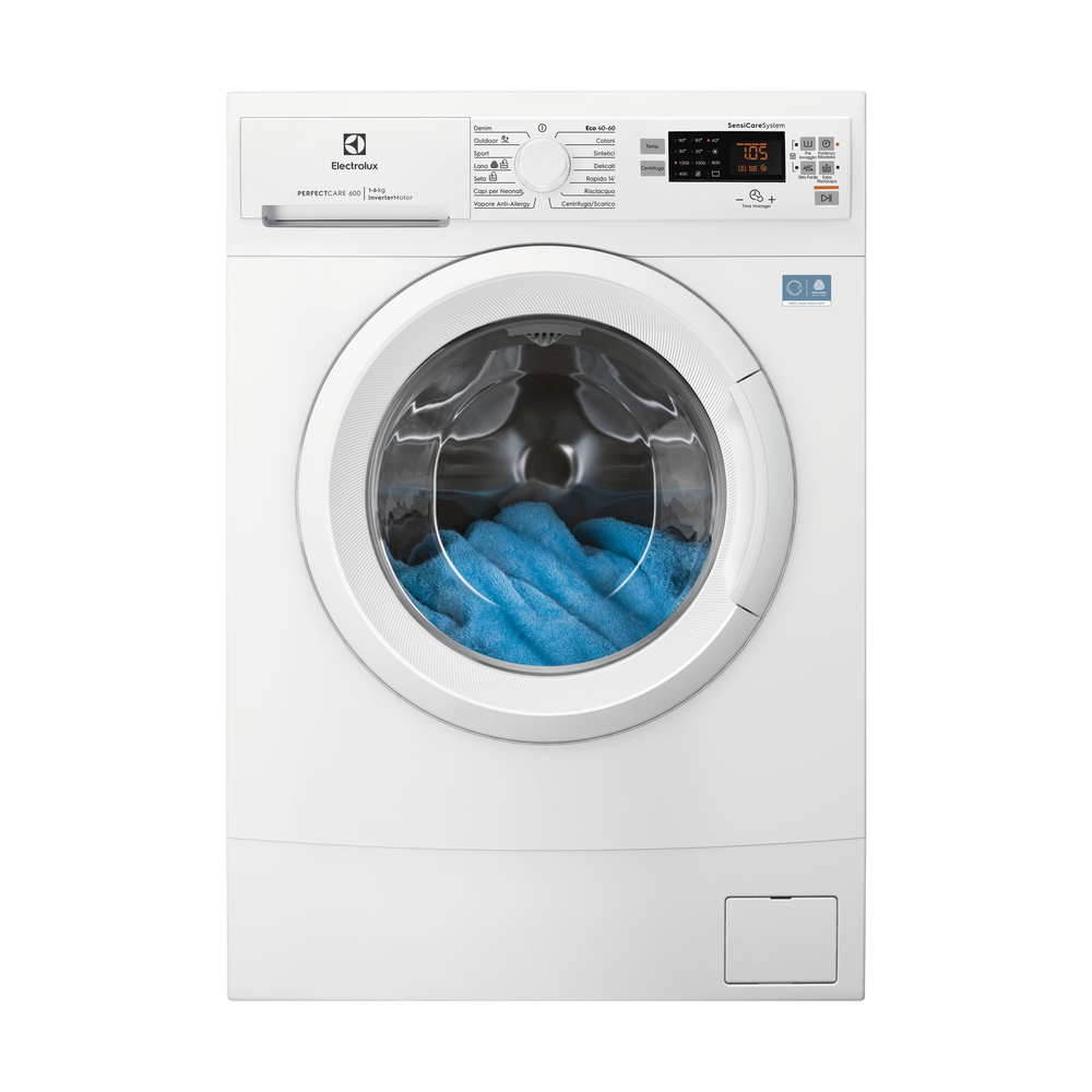 ELECTROLUX EW6S526A LAVATRICE, Caricamento frontale, 6 kg, 14 programmi, Profondit&agrave; 37,8 cm, Giri 1200 rpm, Bianco, livello rumorosit&agrave; centrifuga 74 dB(A), Classe A - PRMG GRADING ROBN - 10%, image number 0