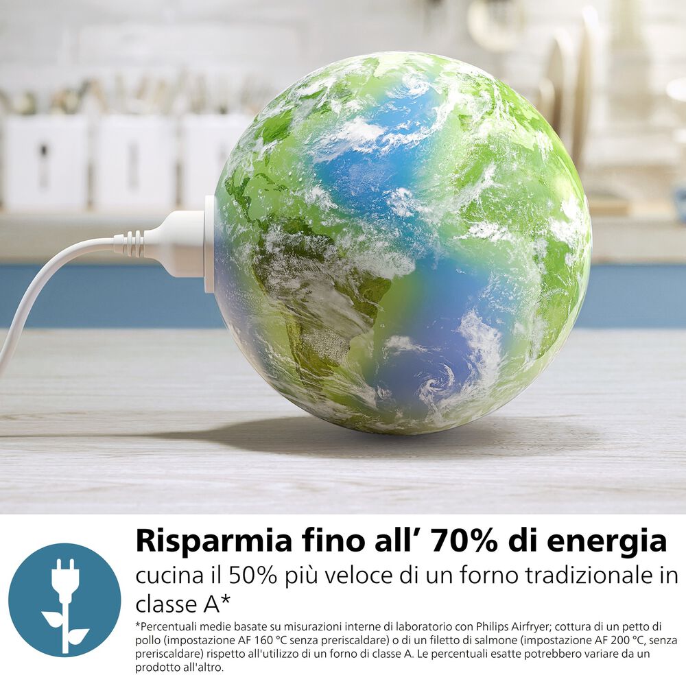 Airfryer Serie 3000 da 4.2L NA322/00 FRIGGITRICE AD ARIA, capacit&agrave; 4,2 l, Max potenza 1400 W, 12 programmi, da 40 &deg;C a 200 &deg;C, Nero/Bronzo - PRMG GRADING OOCN - 15%, image number 3