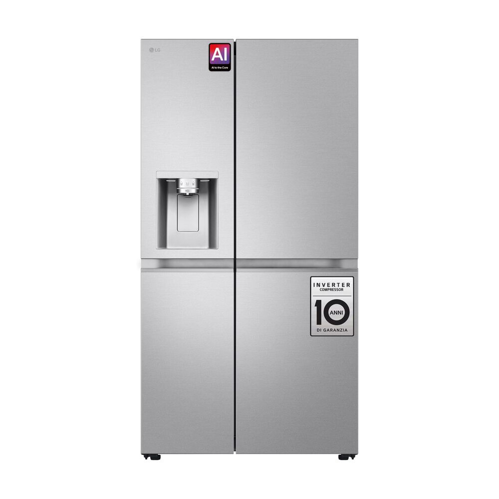 Frigorifero americano GSLE91MBAC, Sistema Multi Flow: S&igrave;; Sistema raffreddamento frigorifero: No Frost; Sistema raffreddamento congelatore: No Frost, Capacit&agrave; netta totale 628 l, Rumorosit&agrave;: 34 dB(A), LAN wireless, Dispenser acqua, Dispenser ghiaccio, Dimensioni: L 91,3 cm A 179 cm P 73,5 cm, Metal Sorbet, Classe C - PRMG GRADING ROBN - 10%, image number 1