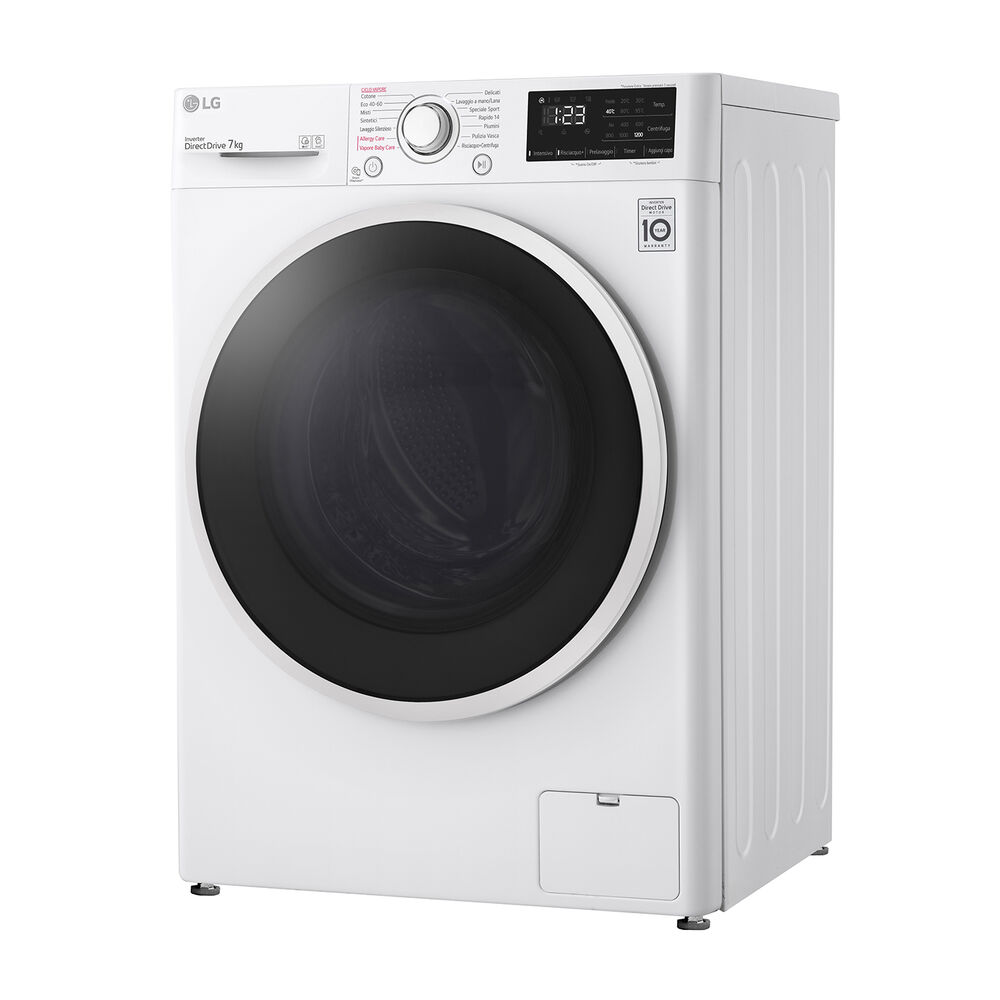 F2WV3S7SHE EAN LAVATRICE SLIM, Caricamento frontale, 7 kg, 47,5 cm, Classe D, image number 1