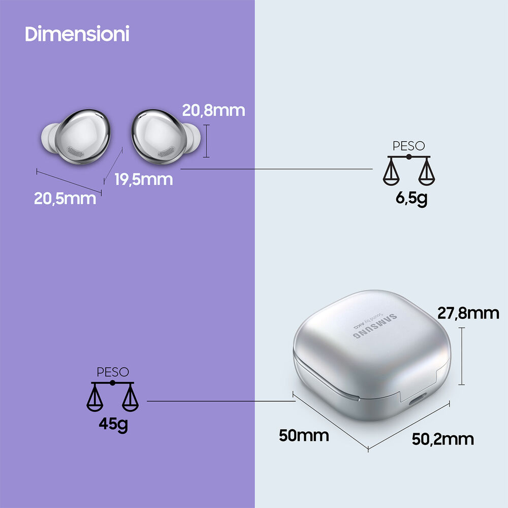 Galaxy Buds Pro AURICOLARI WIRELESS, Phantom Silver, image number 1